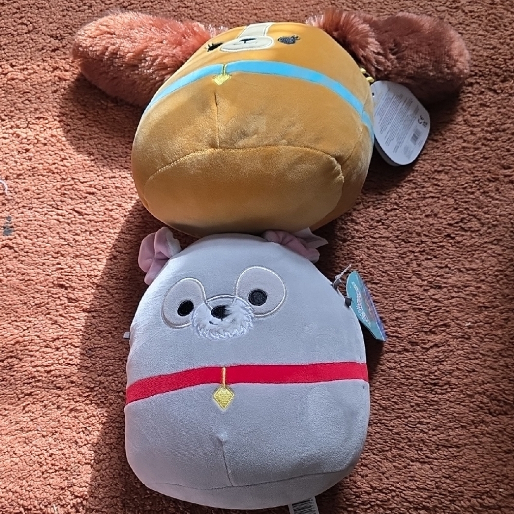 Disney Gray and Red Squishmallow Plush